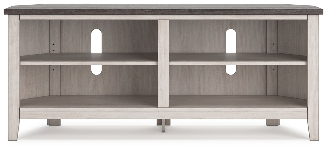 Dorrinson Medium Corner TV Stand Milwaukee Furniture of Chicago - Furniture Store in Chicago Serving Humbolt Park, Roscoe Village, Avondale, & Homan Square