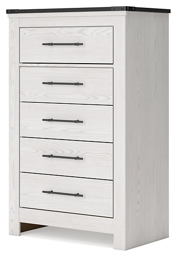Schoenberg Five Drawer Chest Milwaukee Furniture of Chicago - Furniture Store in Chicago Serving Humbolt Park, Roscoe Village, Avondale, & Homan Square