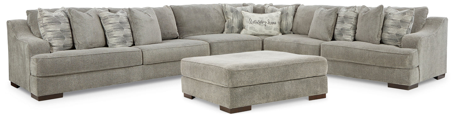 Bayless 4-Piece Sectional with Ottoman Milwaukee Furniture of Chicago - Furniture Store in Chicago Serving Humbolt Park, Roscoe Village, Avondale, & Homan Square