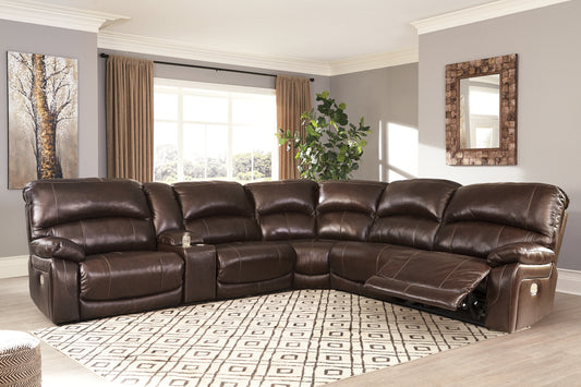 Hallstrung 6-Piece Power Reclining Sectional Milwaukee Furniture of Chicago - Furniture Store in Chicago Serving Humbolt Park, Roscoe Village, Avondale, & Homan Square