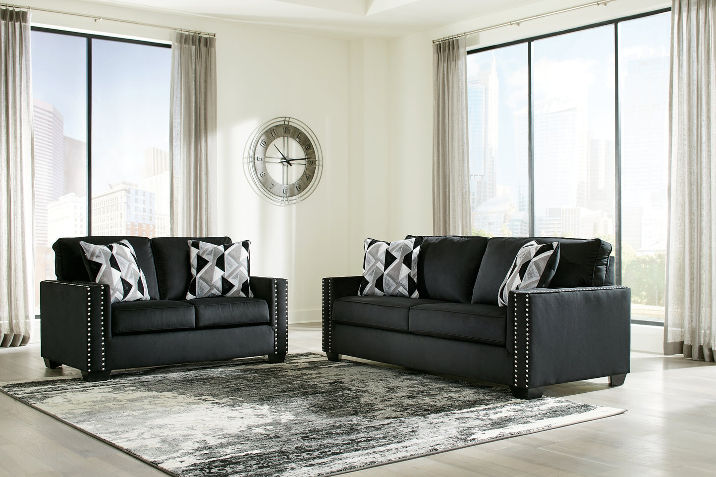 Gleston Sofa, Loveseat, Chair and Ottoman Milwaukee Furniture of Chicago - Furniture Store in Chicago Serving Humbolt Park, Roscoe Village, Avondale, & Homan Square