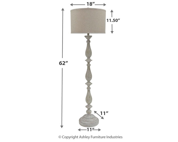 Bernadate Poly Floor Lamp (1/CN) Milwaukee Furniture of Chicago - Furniture Store in Chicago Serving Humbolt Park, Roscoe Village, Avondale, & Homan Square