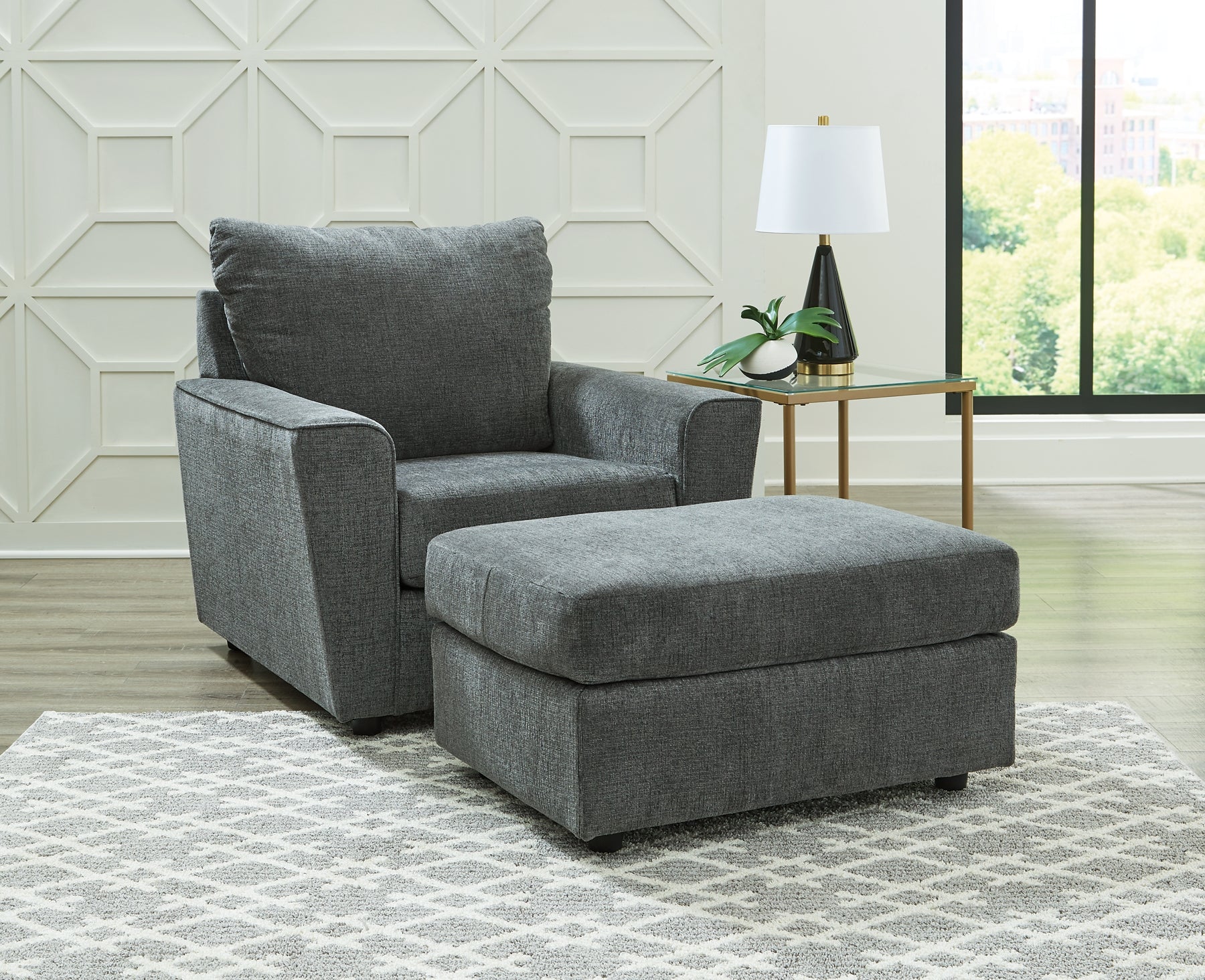 Stairatt Chair and Ottoman Milwaukee Furniture of Chicago - Furniture Store in Chicago Serving Humbolt Park, Roscoe Village, Avondale, & Homan Square