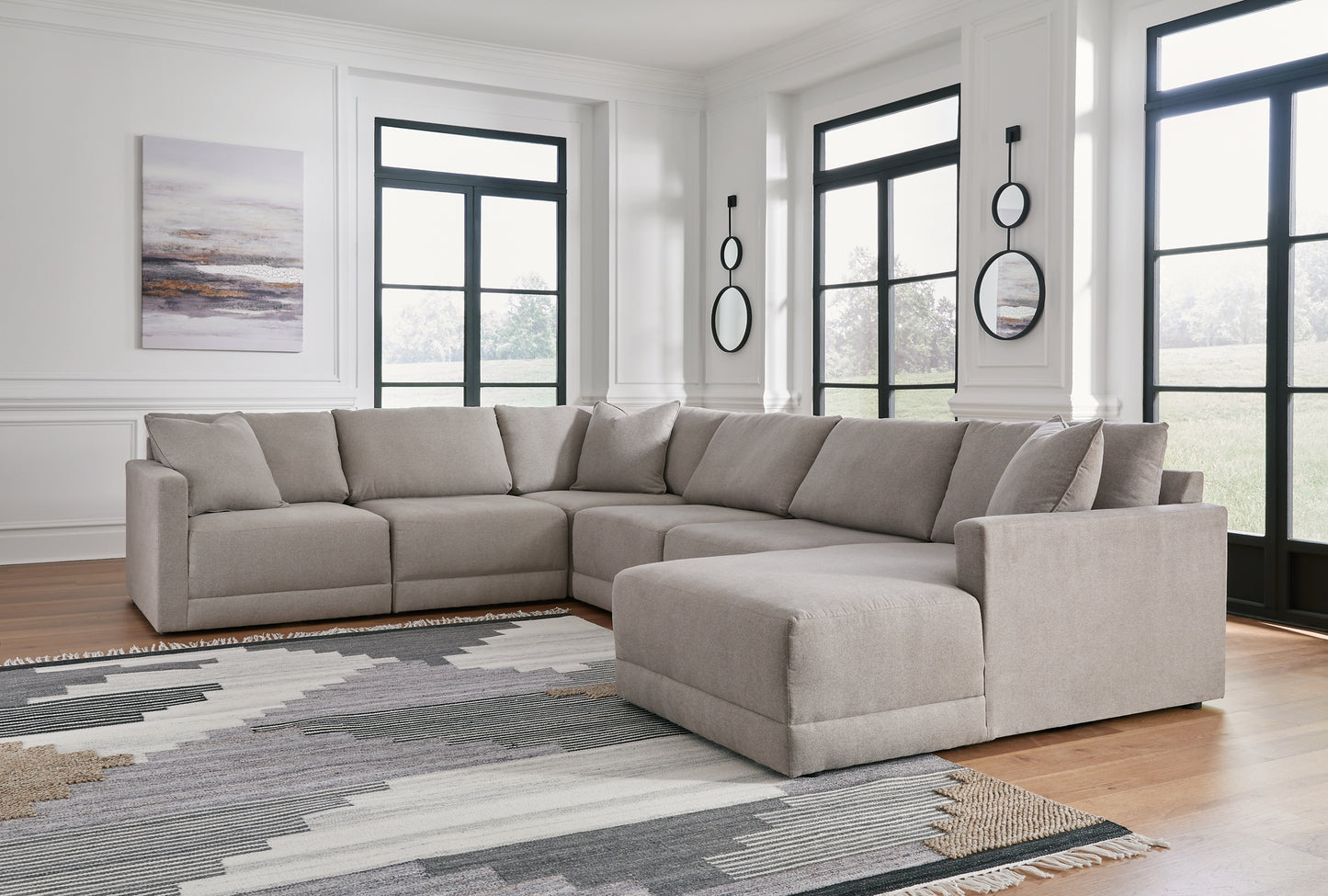 Katany 6-Piece Sectional with Ottoman Milwaukee Furniture of Chicago - Furniture Store in Chicago Serving Humbolt Park, Roscoe Village, Avondale, & Homan Square