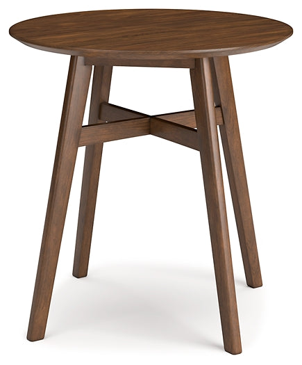 Lyncott Round DRM Counter Table Milwaukee Furniture of Chicago - Furniture Store in Chicago Serving Humbolt Park, Roscoe Village, Avondale, & Homan Square