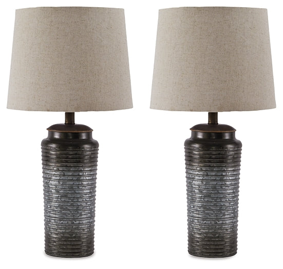 Norbert Metal Table Lamp (2/CN) Milwaukee Furniture of Chicago - Furniture Store in Chicago Serving Humbolt Park, Roscoe Village, Avondale, & Homan Square