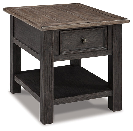 Tyler Creek Rectangular End Table Milwaukee Furniture of Chicago - Furniture Store in Chicago Serving Humbolt Park, Roscoe Village, Avondale, & Homan Square