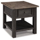 Tyler Creek Rectangular End Table Milwaukee Furniture of Chicago - Furniture Store in Chicago Serving Humbolt Park, Roscoe Village, Avondale, & Homan Square