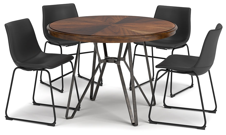 Centiar Dining Table and 4 Chairs Milwaukee Furniture of Chicago - Furniture Store in Chicago Serving Humbolt Park, Roscoe Village, Avondale, & Homan Square