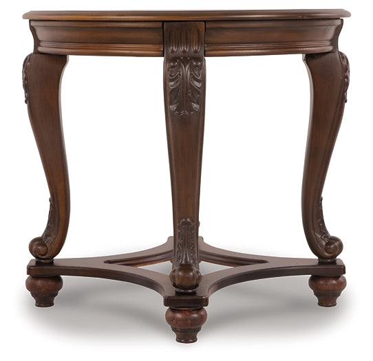 Norcastle Round End Table Milwaukee Furniture of Chicago - Furniture Store in Chicago Serving Humbolt Park, Roscoe Village, Avondale, & Homan Square