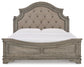 Lodenbay California King Panel Bed with Mirrored Dresser and 2 Nightstands Milwaukee Furniture of Chicago - Furniture Store in Chicago Serving Humbolt Park, Roscoe Village, Avondale, & Homan Square