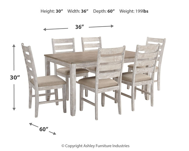 Skempton Dining Room Table Set (7/CN) Milwaukee Furniture of Chicago - Furniture Store in Chicago Serving Humbolt Park, Roscoe Village, Avondale, & Homan Square