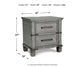 Russelyn Two Drawer Night Stand Milwaukee Furniture of Chicago - Furniture Store in Chicago Serving Humbolt Park, Roscoe Village, Avondale, & Homan Square