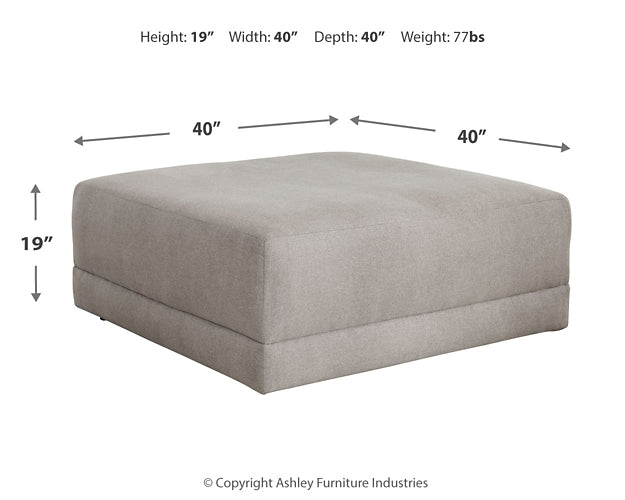 Katany Oversized Accent Ottoman Milwaukee Furniture of Chicago - Furniture Store in Chicago Serving Humbolt Park, Roscoe Village, Avondale, & Homan Square