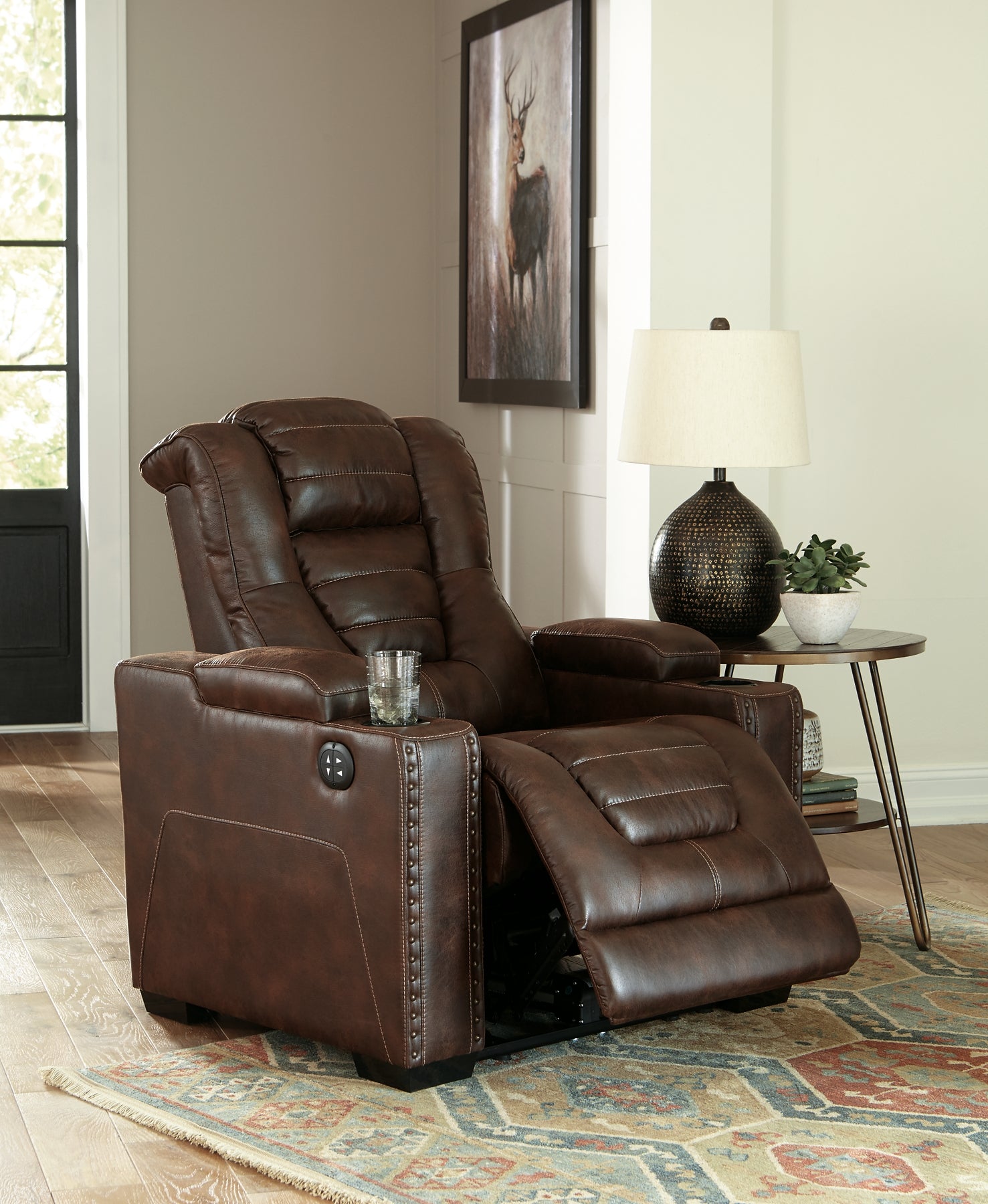 Owner's Box PWR Recliner/ADJ Headrest Milwaukee Furniture of Chicago - Furniture Store in Chicago Serving Humbolt Park, Roscoe Village, Avondale, & Homan Square
