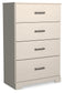 Stelsie Four Drawer Chest Milwaukee Furniture of Chicago - Furniture Store in Chicago Serving Humbolt Park, Roscoe Village, Avondale, & Homan Square