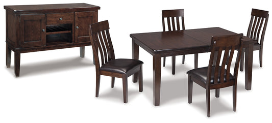 Haddigan Dining Table and 4 Chairs with Storage Milwaukee Furniture of Chicago - Furniture Store in Chicago Serving Humbolt Park, Roscoe Village, Avondale, & Homan Square