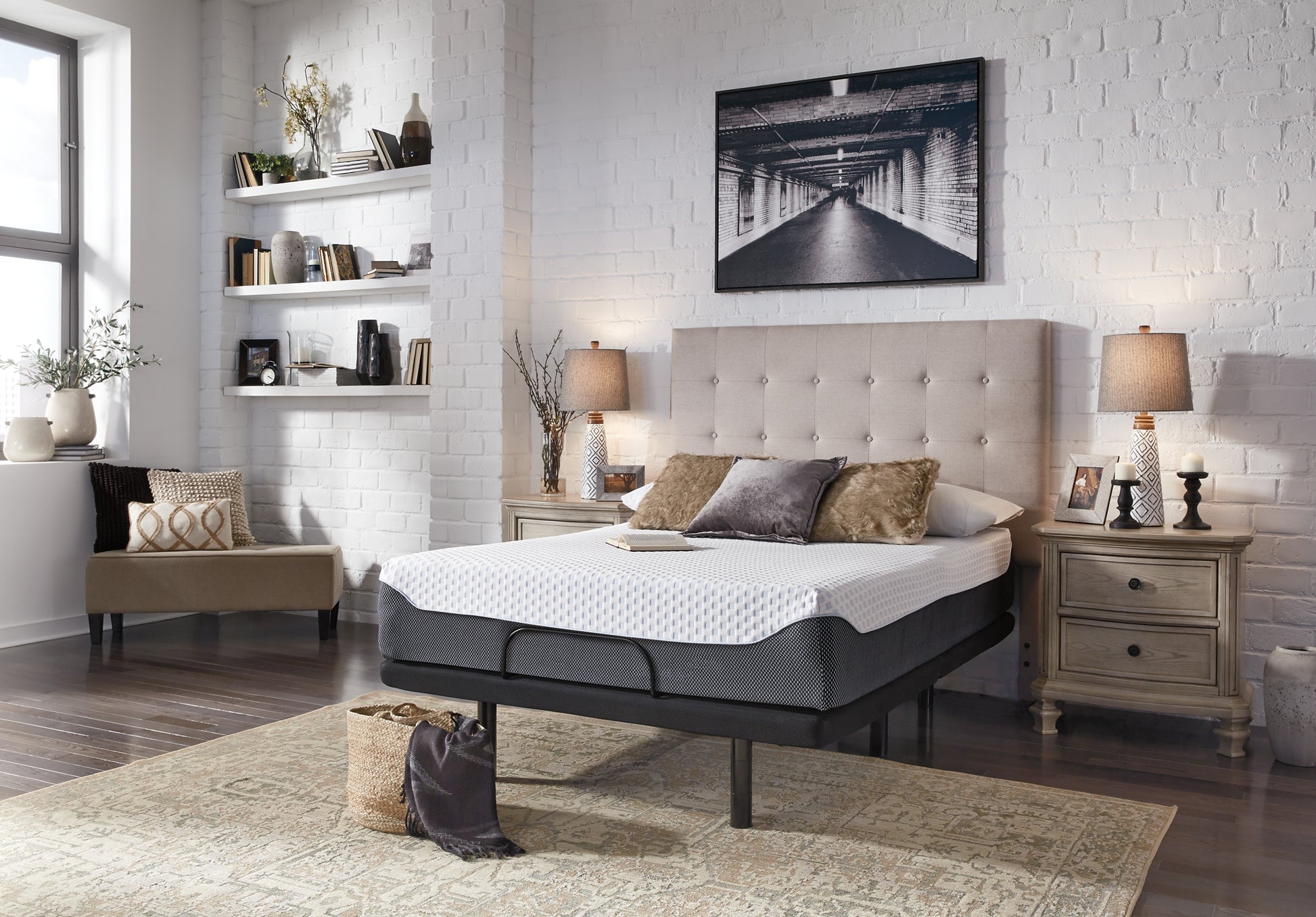 12 Inch Chime Elite Mattress with Adjustable Base Milwaukee Furniture of Chicago - Furniture Store in Chicago Serving Humbolt Park, Roscoe Village, Avondale, & Homan Square