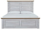 Haven Bay King Panel Bed with Mirrored Dresser, Chest and 2 Nightstands Milwaukee Furniture of Chicago - Furniture Store in Chicago Serving Humbolt Park, Roscoe Village, Avondale, & Homan Square