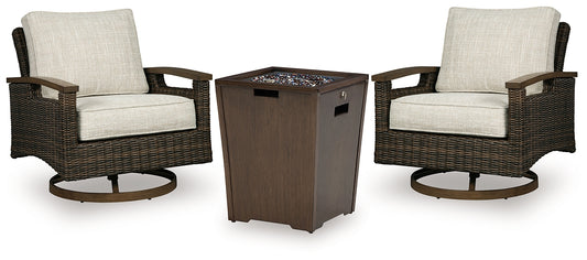 Rodeway South Fire Pit Table and 2 Chairs Milwaukee Furniture of Chicago - Furniture Store in Chicago Serving Humbolt Park, Roscoe Village, Avondale, & Homan Square