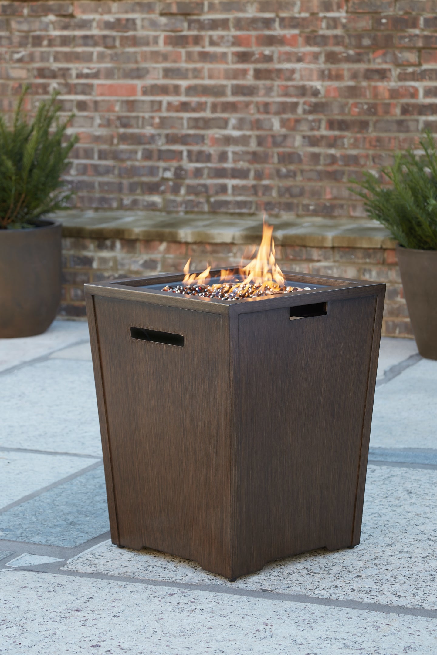 Rodeway South Outdoor Fire Pit Table and 4 Chairs Milwaukee Furniture of Chicago - Furniture Store in Chicago Serving Humbolt Park, Roscoe Village, Avondale, & Homan Square