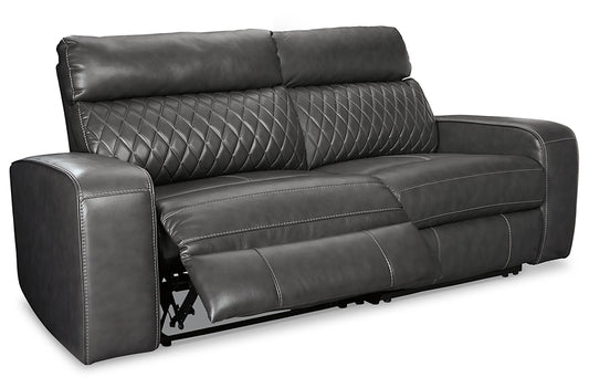 Samperstone 2-Piece Power Reclining Sectional Milwaukee Furniture of Chicago - Furniture Store in Chicago Serving Humbolt Park, Roscoe Village, Avondale, & Homan Square