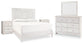Paxberry King Panel Bed with Mirrored Dresser and 2 Nightstands Milwaukee Furniture of Chicago - Furniture Store in Chicago Serving Humbolt Park, Roscoe Village, Avondale, & Homan Square