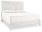 Paxberry King Panel Bed with Mirrored Dresser and 2 Nightstands Milwaukee Furniture of Chicago - Furniture Store in Chicago Serving Humbolt Park, Roscoe Village, Avondale, & Homan Square