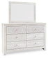 Paxberry King Panel Bed with Mirrored Dresser and Chest Milwaukee Furniture of Chicago - Furniture Store in Chicago Serving Humbolt Park, Roscoe Village, Avondale, & Homan Square