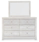 Paxberry King Panel Bed with Mirrored Dresser and Chest Milwaukee Furniture of Chicago - Furniture Store in Chicago Serving Humbolt Park, Roscoe Village, Avondale, & Homan Square