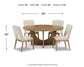Dakmore Dining Table and 4 Chairs Milwaukee Furniture of Chicago - Furniture Store in Chicago Serving Humbolt Park, Roscoe Village, Avondale, & Homan Square