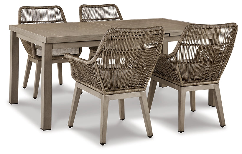 Beach Front Outdoor Dining Table and 4 Chairs Milwaukee Furniture of Chicago - Furniture Store in Chicago Serving Humbolt Park, Roscoe Village, Avondale, & Homan Square