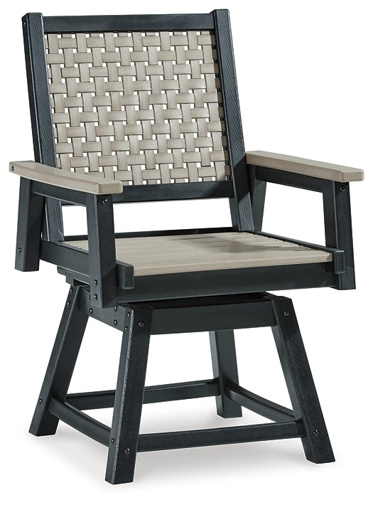 Mount Valley Outdoor Dining Table and 6 Chairs Milwaukee Furniture of Chicago - Furniture Store in Chicago Serving Humbolt Park, Roscoe Village, Avondale, & Homan Square