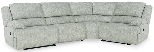 McClelland 4-Piece Reclining Sectional Milwaukee Furniture of Chicago - Furniture Store in Chicago Serving Humbolt Park, Roscoe Village, Avondale, & Homan Square