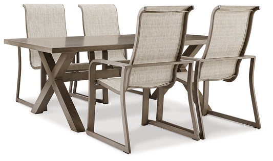 Beach Front Outdoor Dining Table and 4 Chairs Milwaukee Furniture of Chicago - Furniture Store in Chicago Serving Humbolt Park, Roscoe Village, Avondale, & Homan Square