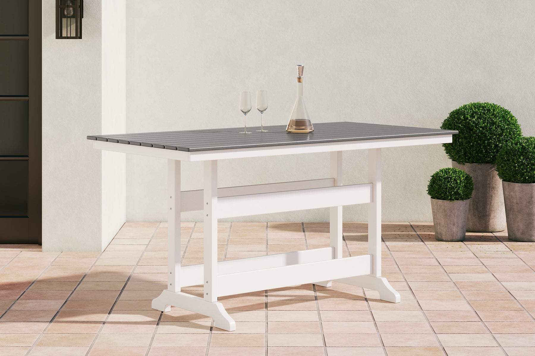 Transville RECT COUNTER TABLE W/UMB OPT Milwaukee Furniture of Chicago - Furniture Store in Chicago Serving Humbolt Park, Roscoe Village, Avondale, & Homan Square
