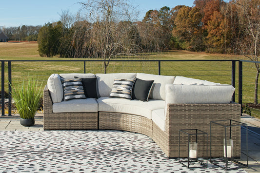 Calworth 3-Piece Outdoor Sectional Milwaukee Furniture of Chicago - Furniture Store in Chicago Serving Humbolt Park, Roscoe Village, Avondale, & Homan Square