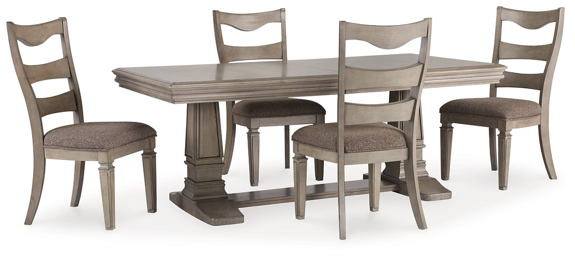 Lexorne Dining Table and 4 Chairs Milwaukee Furniture of Chicago - Furniture Store in Chicago Serving Humbolt Park, Roscoe Village, Avondale, & Homan Square