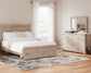 Senniberg Queen Panel Bed with Mirrored Dresser Milwaukee Furniture of Chicago - Furniture Store in Chicago Serving Humbolt Park, Roscoe Village, Avondale, & Homan Square