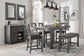 Myshanna Counter Height Dining Table and 4 Barstools and Bench with Storage Milwaukee Furniture of Chicago - Furniture Store in Chicago Serving Humbolt Park, Roscoe Village, Avondale, & Homan Square