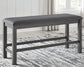 Myshanna Counter Height Dining Table and 4 Barstools and Bench with Storage Milwaukee Furniture of Chicago - Furniture Store in Chicago Serving Humbolt Park, Roscoe Village, Avondale, & Homan Square