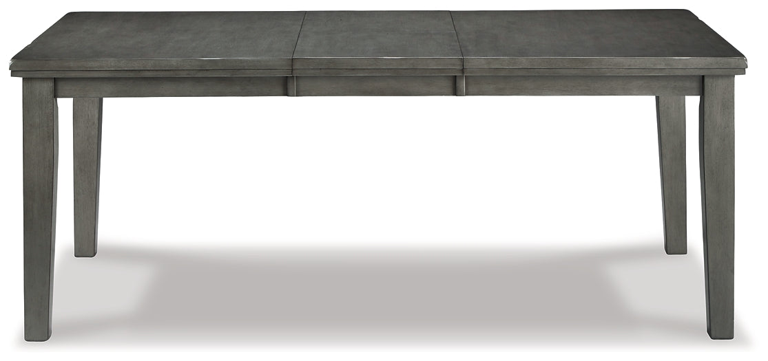 Hallanden Dining Table and 4 Chairs and Bench with Storage Milwaukee Furniture of Chicago - Furniture Store in Chicago Serving Humbolt Park, Roscoe Village, Avondale, & Homan Square