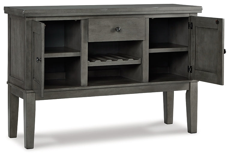 Hallanden Dining Table and 4 Chairs and Bench with Storage Milwaukee Furniture of Chicago - Furniture Store in Chicago Serving Humbolt Park, Roscoe Village, Avondale, & Homan Square