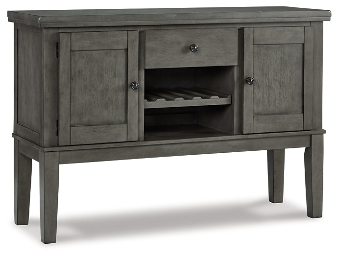 Hallanden Dining Table and 4 Chairs and Bench with Storage Milwaukee Furniture of Chicago - Furniture Store in Chicago Serving Humbolt Park, Roscoe Village, Avondale, & Homan Square
