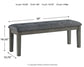 Hallanden Dining Table and 4 Chairs and Bench with Storage Milwaukee Furniture of Chicago - Furniture Store in Chicago Serving Humbolt Park, Roscoe Village, Avondale, & Homan Square