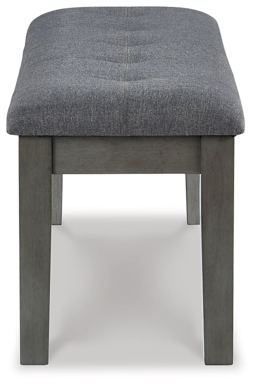 Hallanden Dining Table and 4 Chairs and Bench with Storage Milwaukee Furniture of Chicago - Furniture Store in Chicago Serving Humbolt Park, Roscoe Village, Avondale, & Homan Square
