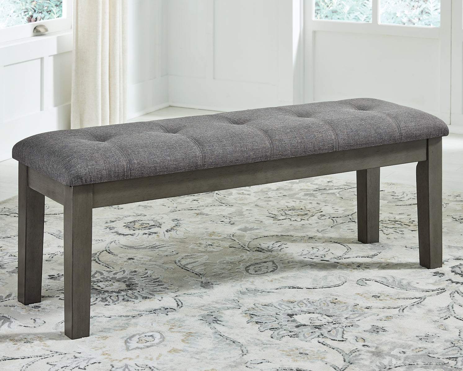 Hallanden Dining Table and 4 Chairs and Bench with Storage Milwaukee Furniture of Chicago - Furniture Store in Chicago Serving Humbolt Park, Roscoe Village, Avondale, & Homan Square