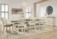 Bolanburg Dining Table and 8 Chairs with Storage Milwaukee Furniture of Chicago - Furniture Store in Chicago Serving Humbolt Park, Roscoe Village, Avondale, & Homan Square