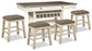Bolanburg Counter Height Dining Table and 4 Barstools Milwaukee Furniture of Chicago - Furniture Store in Chicago Serving Humbolt Park, Roscoe Village, Avondale, & Homan Square