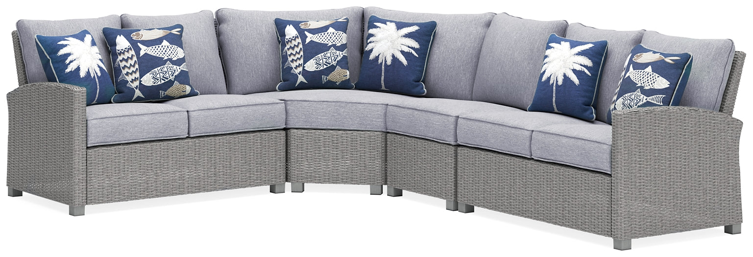 Naples Beach 4-Piece Outdoor Sectional Milwaukee Furniture of Chicago - Furniture Store in Chicago Serving Humbolt Park, Roscoe Village, Avondale, & Homan Square